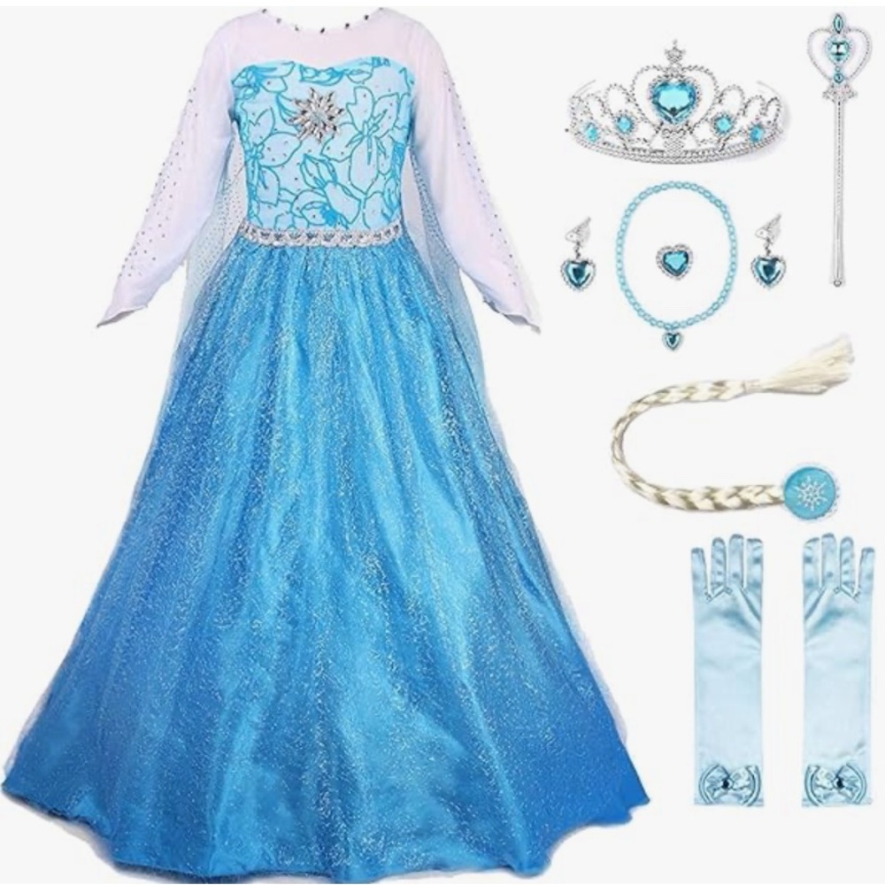 Princess Dress Up Costume with Accessories